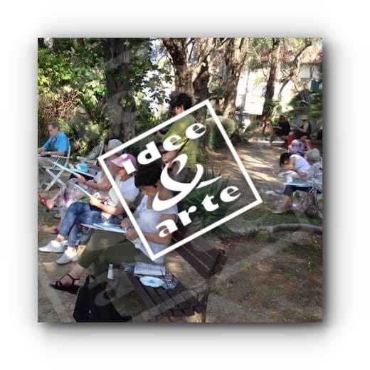 2017 - Lezione En Plein Air a VILLA MARIANI - BORDIGHERA (IM)