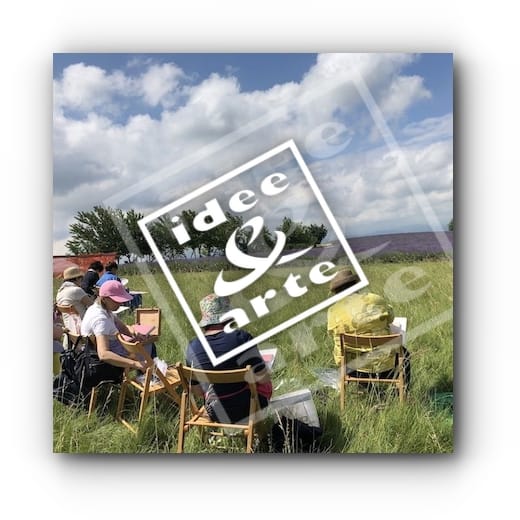 2018 - Lezione En Plein Air tra la LAVANDA a Sale S.Giovanni (CN)